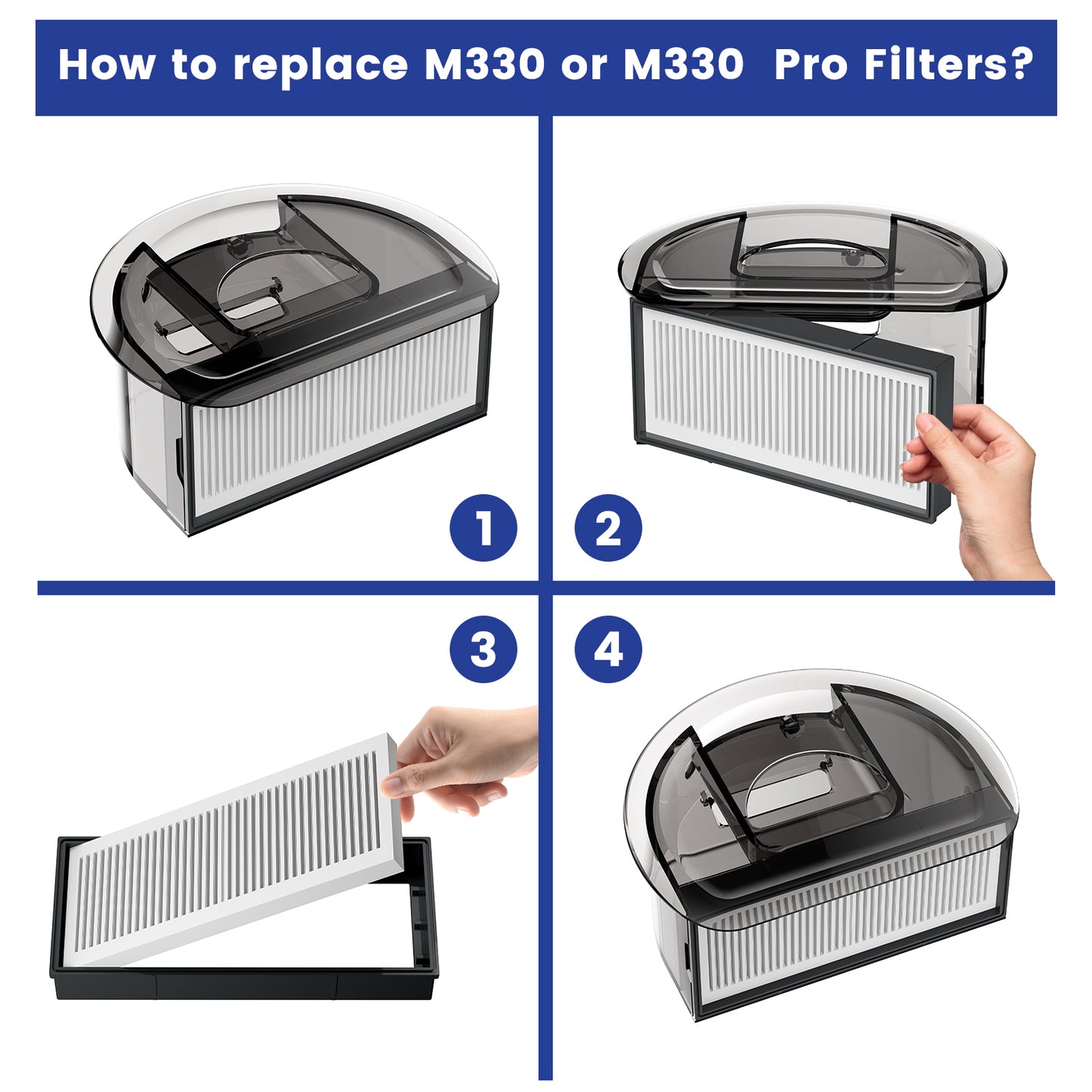 Lefant Robot HEPA Replacement 4PCS