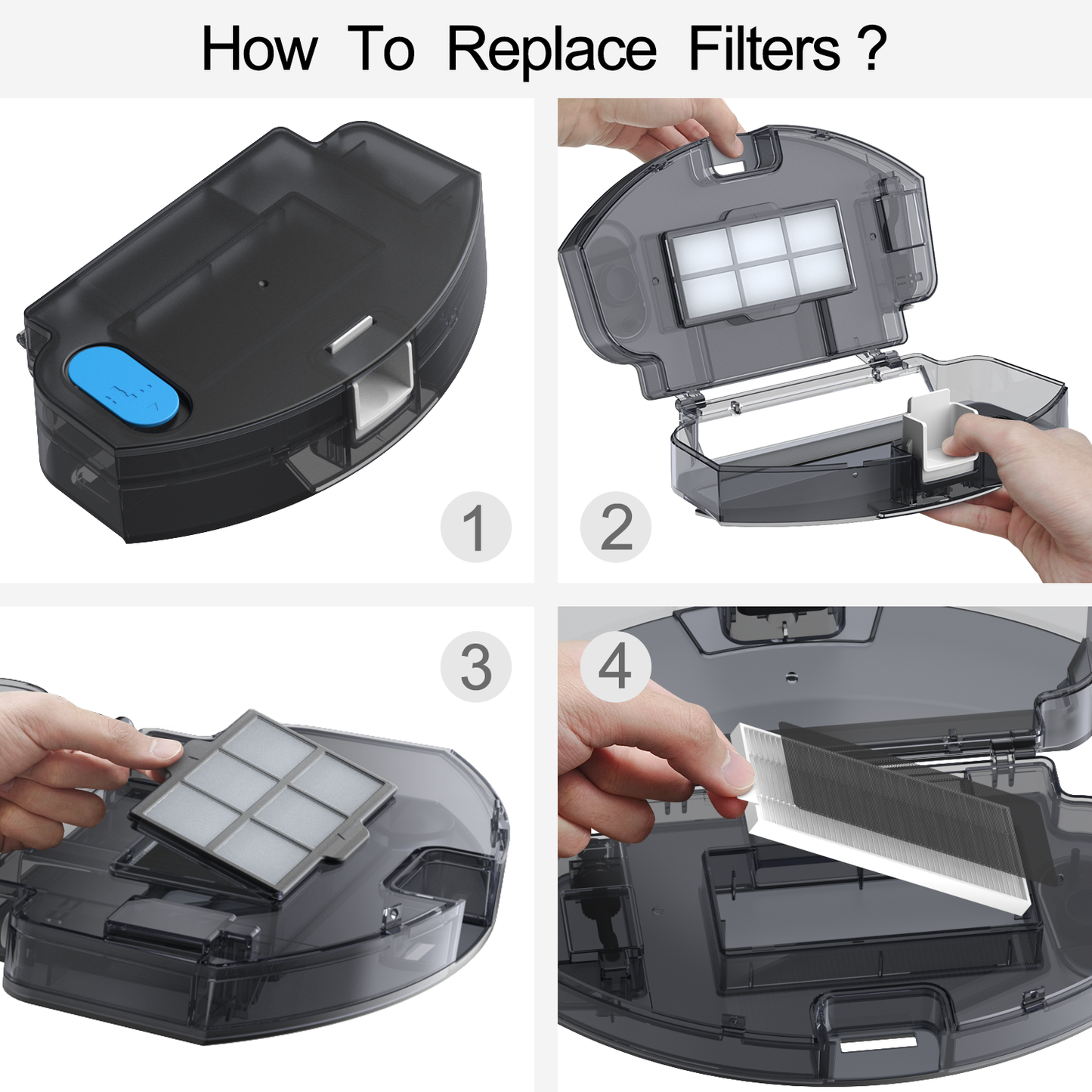 Lefant Robot HEPA Replacement 4PCS